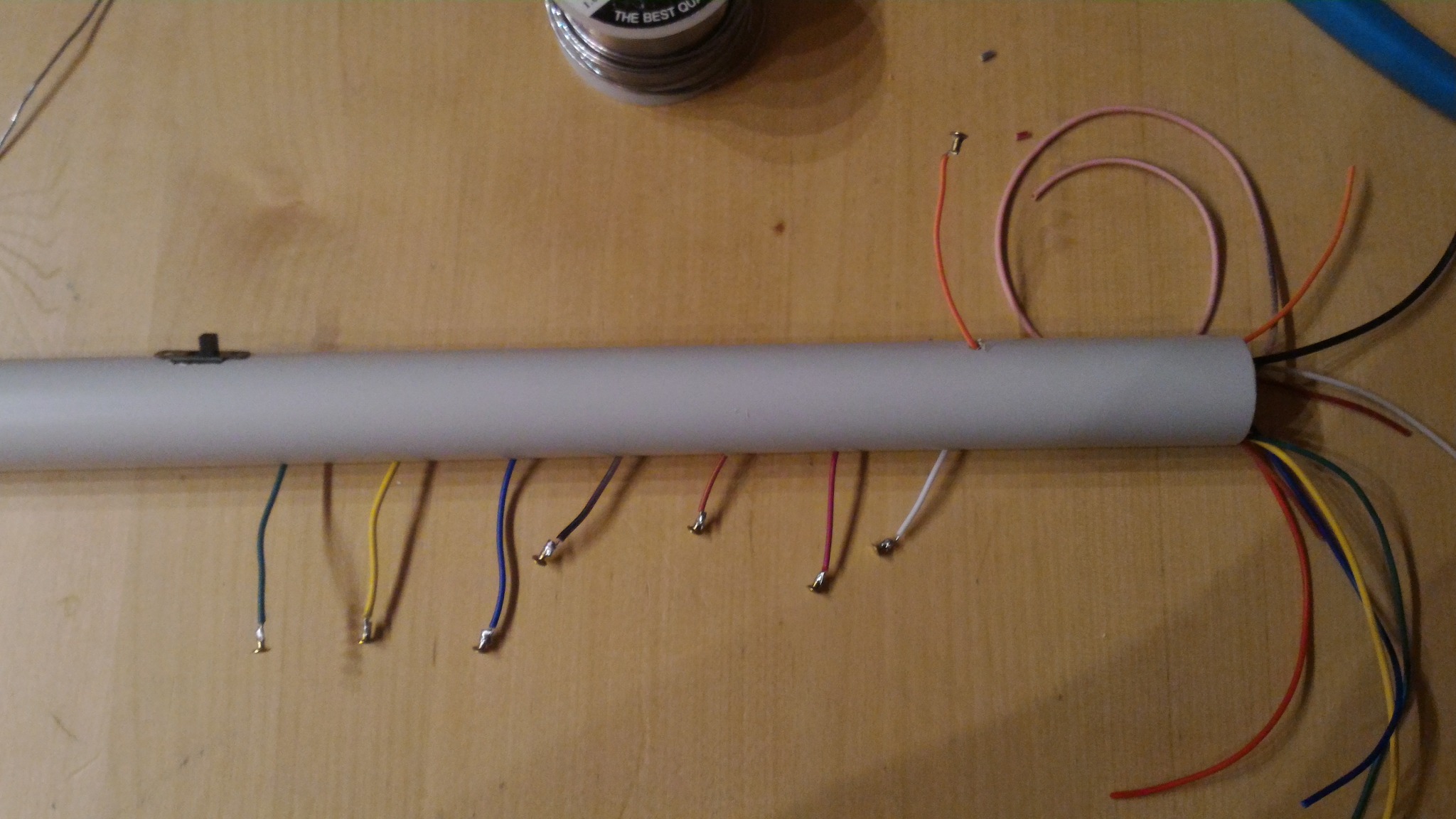 Prepared finger contacts before installation