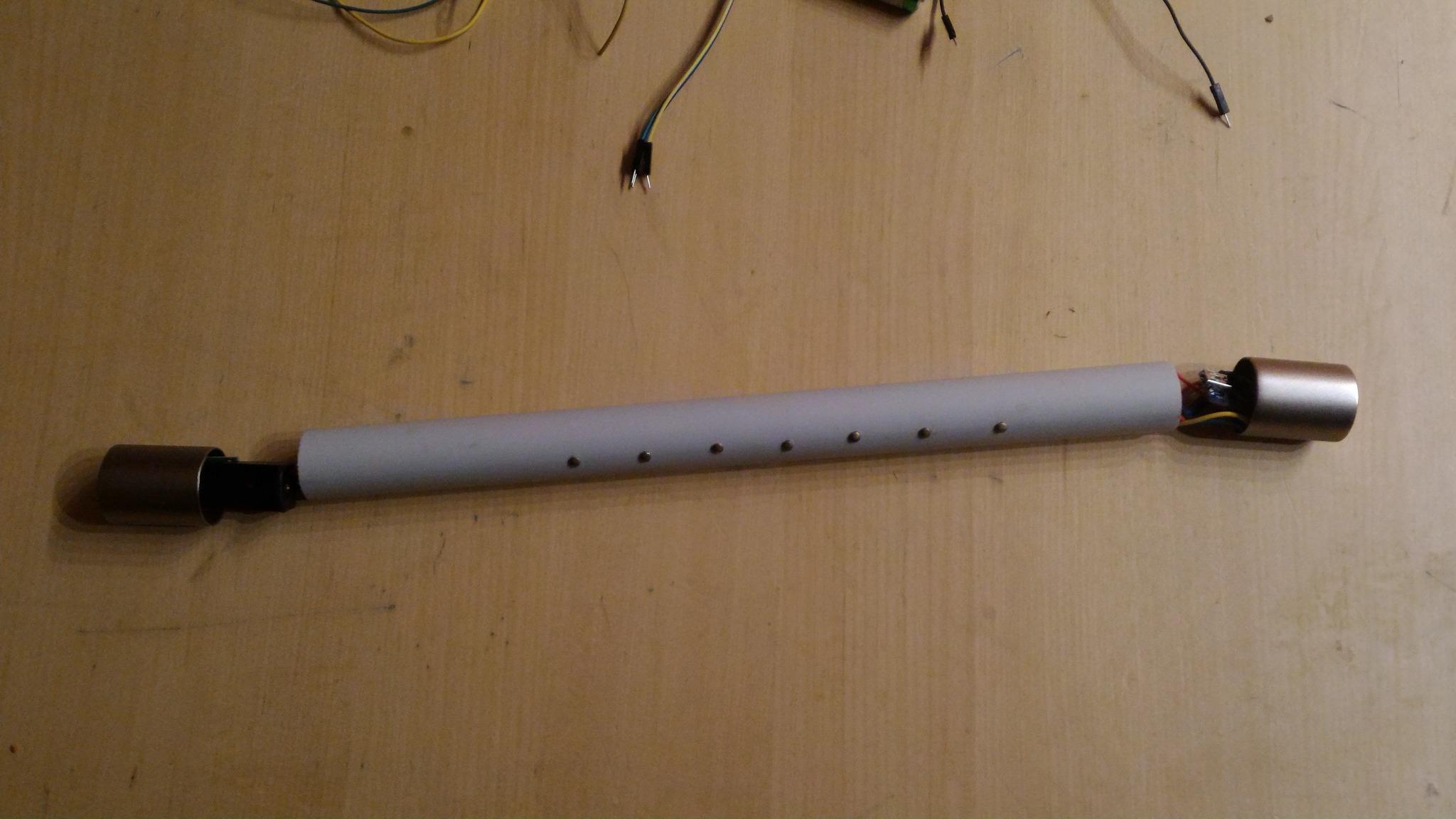 Body with end caps fitted